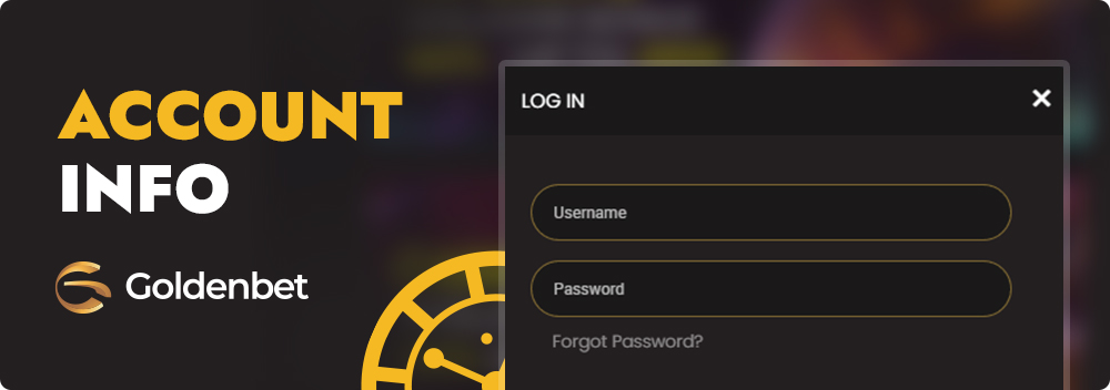 Goldenbet Casino Login Account Information