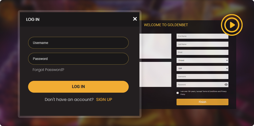 Goldenbet Casino Login and Registration